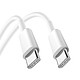 Grab 'N Go Câble USB-C vers USB-C 2m 60W Charge Rapide et Transfert de Données Blanc pas cher
