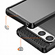 Avis Avizar Coque pour Xperia 10 VII en Silicone Effet Carbone Texture Brossée