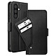 Avizar Étui Portefeuille pour Galaxy A27 avec Miroir et Porte-cartes Amovible - Cet étui ajusté pour Galaxy A27 offre une protection intégrale de l'écran, du dos et des contours contre les chocs et les rayures