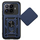 Mayaxess Coque pour Xiaomi 17T avec Cache Caméra Coulissant et Bague Magnétique Bleu nuit - Conception hybride pour Xiaomi 17T, assurant une absorption optimale des chocs du quotidien