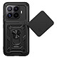 Mayaxess Coque pour Xiaomi 17T avec Cache Caméra Coulissant et Bague Magnétique Noir Conception hybride pour Xiaomi 17T, assurant une absorption optimale des chocs du quotidien