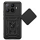 Mayaxess Coque pour Xiaomi 17T Pro avec Cache Caméra Coulissant et Bague Magnétique Noir Conception hybride pour Xiaomi 17T Pro, assurant une absorption optimale des chocs du quotidien