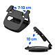 Acheter Support Voiture Ventouse pour Smartphone sur Tableau de Bord Design Pliable Noir