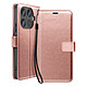 Mayaxess Étui Portefeuille pour Xiaomi 17T Pro avec Dragonne et Support Rose gold - Cet étui de protection portefeuille est conçu sur mesure pour le Xiaomi 17T Pro afin d'assurer un ajustement parfait et un maintien sécurisé.