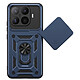 Mayaxess Coque pour Xiaomi 17T Pro avec Cache Caméra Coulissant et Bague Magnétique Bleu nuit - Conception hybride pour Xiaomi 17T Pro, assurant une absorption optimale des chocs du quotidien