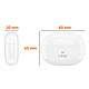 LinQ Écouteurs Sans-Fil TWS Bluetooth 5.0 25h Autonomie Boîtier USB-C Blanc pas cher