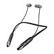LinQ Écouteurs Sans Fil Bluetooth Sport Tour de Cou Magnétique Autonomie 24h Noir - Connexion sans fil Bluetooth universelle compatible avec tous les smartphones, tablettes et appareils dotés de la connectivité Bluetooth pour une liberté de mouvement to