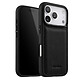 Melkco Coque pour iPhone 17 Pro Renforcée en Cuir Grainé avec Bords Surélevés Noir - Cette coque ajustée pour iPhone 17 Pro offre une protection efficace du dos et des contours contre les chocs et les rayures