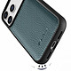 Acheter Melkco Coque pour iPhone 17 Pro Renforcée en Cuir Grainé avec Bords Surélevés Bleu