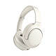 Audeeo Casque Audio Bluetooth 5.3 avec Réduction de Bruit ANC 55h Modèle Melovibe Beige Casque audio sans fil modèle Melovibe crème d'Audeeo doté de la technologie de réduction active du bruit ANC