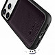 Acheter Melkco Coque pour iPhone 17 Pro Renforcée en Cuir Grainé avec Bords Surélevés Violet foncé