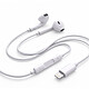 Avizar Écouteurs Filaires Lightning pour iPhone XR avec Micro intégré Blanc Écouteurs compatibles avec iPhone XR et tous les appareils dotés d'une connectique Lightning (pour l'audio)