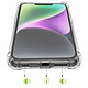 Mayaxess Coque pour iPhone 14 en Silicone Souple Antichoc avec Coins Renforcés Transparent pas cher