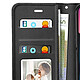Mayaxess Etui Portefeuille pour iPhone 13 avec Dragonne et Support Vidéo Noir pas cher