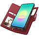 Mayaxess Étui Portefeuille pour Samsung Galaxy A27 Protection Anti-RFID Coque Détachable Rouge - Cet étui portefeuille offre une protection intégrale sur mesure pour votre Samsung Galaxy A27. Sa coque détachable aimantée permet d'utiliser votre téléphone seul en tou