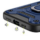 Acheter Mayaxess Coque pour iPhone 13 avec Anneau Magnétique Rotatif et Cache Caméra Coulissant Bleu nuit