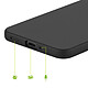 Acheter Mayaxess Coque pour Honor 600 Smart en Silicone Souple avec Bords Surélevés Noir