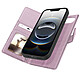 Mayaxess Étui Portefeuille pour iPhone 16e Protection Anti-RFID avec Coque Détachable Rose champagne - Cet étui portefeuille offre une protection intégrale sur mesure pour votre iPhone 16e. Sa coque détachable aimantée permet d'utiliser votre téléphone seul en toute liber