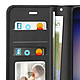 Mayaxess Etui Portefeuille pour Galaxy S23 avec Dragonne et Support Vidéo Noir pas cher
