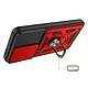 Avis Mayaxess Coque Anneau pour Galaxy A37 avec Cache Caméra Coulissant et Bague Magnétique Rouge / Noir