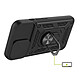 Avis Mayaxess Coque pour iPhone 13 avec Cache Objectif Coulissant et Anneau Support Magnétique Noir