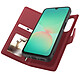 Mayaxess Étui Portefeuille pour Samsung Galaxy A26 Anti-RFID avec Coque Détachable Rouge - Cet étui portefeuille offre une protection intégrale sur mesure pour votre Samsung Galaxy A26. Sa coque détachable aimantée permet d'utiliser votre téléphone seul en tou