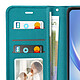 Mayaxess Étui Portefeuille pour Galaxy A34 5G avec Support Vidéo et Dragonne Turquoise pas cher