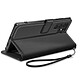 Acheter Mayaxess Etui Portefeuille pour Galaxy S22 Ultra avec Dragonne et Support Vidéo Noir