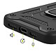 Acheter Mayaxess Coque pour iPhone 16e avec Cache Objectif Coulissant et Anneau Support Magnétique Noir