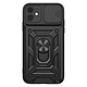 Mayaxess Coque pour iPhone 11 avec Cache Objectif Coulissant et Anneau Support Magnétique Noir Cette coque antichoc pour Apple iPhone 11 offre une protection robuste conforme à la norme militaire MIL-STD 810G afin d'absorber efficacement les chutes et les impacts