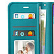 Mayaxess Étui Portefeuille pour Samsung Galaxy S21 FE avec Dragonne Turquoise pas cher