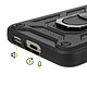 Acheter Mayaxess Coque pour Galaxy S23 avec Cache Caméra Coulissant et Bague Magnétique Noir