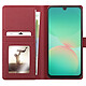 Mayaxess Étui Portefeuille pour Samsung Galaxy A26 Anti-RFID avec Coque Détachable Rouge pas cher