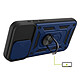 Avis Mayaxess Coque pour iPhone 15 Pro Max avec Anneau Magnétique Rotatif et Cache Caméra Coulissant Bleu nuit