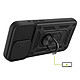 Avis Mayaxess Coque pour iPhone 15 Pro Max avec Cache Objectif Coulissant et Anneau Support Magnétique Noir
