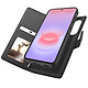 Mayaxess Étui Portefeuille pour Samsung Galaxy A37 Protection Anti-RFID avec Coque Détachable Noir - Cet étui portefeuille offre une protection intégrale sur mesure pour votre Samsung Galaxy A37. Sa coque détachable aimantée permet d'utiliser votre téléphone seul en tou