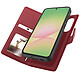 Mayaxess Étui Portefeuille pour Samsung Galaxy A56 Anti-RFID avec Coque Détachable Rouge - Cet étui portefeuille offre une protection intégrale sur mesure pour votre Samsung Galaxy A56. Sa coque détachable aimantée permet d'utiliser votre téléphone seul en tou