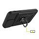 Avis Mayaxess Coque pour iPhone SE 2022 / SE 2020 / 8 / 7 avec Cache Objectif Coulissant Noir
