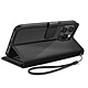 Acheter Mayaxess Etui Portefeuille pour iPhone 15 Pro Max avec Dragonne et Support Vidéo Noir