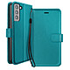 Mayaxess Étui Portefeuille pour Samsung Galaxy S21 FE avec Dragonne Turquoise Cet étui portefeuille de protection est spécialement conçu sur mesure pour s'adapter avec une précision absolue aux dimensions du Samsung Galaxy S21 FE.