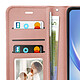 Mayaxess Étui Portefeuille pour Samsung Galaxy A34 5G avec Dragonne et Support Vidéo Rose gold pas cher
