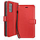 Mayaxess Étui Portefeuille pour Samsung Galaxy S20 FE avec Dragonne et Support Vidéo Rouge Conçu sur mesure pour le Samsung Galaxy S20 FE, cet étui offre une protection intégrale à 360° contre les chocs et les rayures du quotidien grâce à sa coque interne soup