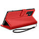 Acheter Mayaxess Etui Portefeuille pour Samsung Galaxy S23 Ultra avec Dragonne et Support Vidéo Rouge