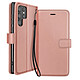 Mayaxess Étui Portefeuille pour Samsung Galaxy S22 Ultra avec Dragonne et Support Vidéo Rose gold Conçu sur mesure pour le Galaxy S22 Ultra, cet étui offre une protection intégrale à 360° contre les chocs et les rayures du quotidien grâce à sa coque interne souple.