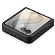 Avizar Coque pour Galaxy Z Flip 8 Pliable Effet Cuir Grainé avec Caméra Surélevé pas cher