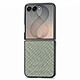 Avizar Coque pour Galaxy Z Flip 8 Effet Cuir Carbone avec Bords Surélevés - Cette Coque sur mesure pour Samsung Galaxy Z Flip 8 s'adapte parfaitement au pliage fluide de votre smartphone tout en le protégeant contre les chocs du quotidien.