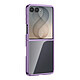 Avizar Coque pour Galaxy Z Flip 8 Articulée avec Ancrage et Contour Chromé Conçue spécifiquement pour le Samsung Galaxy Z Flip 8, cette coque rigide articulée épouse parfaitement la structure pliable de votre smartphone sans gêner son ouverture.