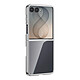 Avizar Coque pour Galaxy Z Flip 8 Articulée avec Ancrage et Contour Chromé - Conçue spécifiquement pour le Samsung Galaxy Z Flip 8, cette coque rigide articulée épouse parfaitement la structure pliable de votre smartphone sans gêner son ouverture.