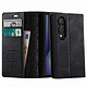 CaseMe Étui pour Galaxy Z Fold 8 en Cuir Grainé Anti-RFID avec Porte-cartes et Support Noir - Cet étui spécialement conçu pour le Samsung Galaxy Z Fold 8 protège efficacement l'intégralité de votre smartphone contre les chocs et les rayures du quotidien.
