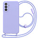 Avizar Coque pour Samsung Galaxy A25 5G en Silicone avec Cordon Tour de Cou Le cordon tour de cou réglable permet de garder votre Samsung Galaxy A25 5G toujours à portée de main afin d'éviter efficacement les chutes accidentelles au quotidien.